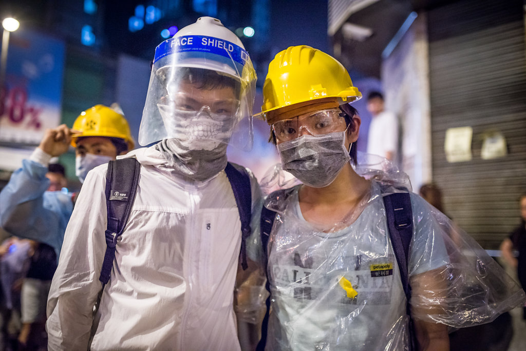 Protesters at Occupy Central