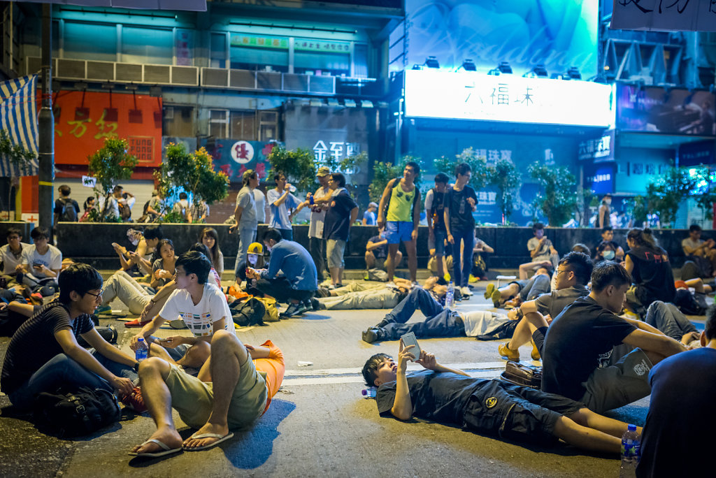 A street near Mong Kok station