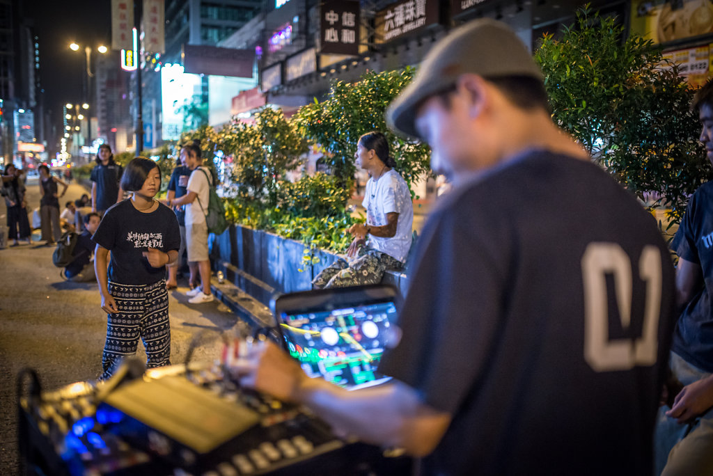 DJ Rolec playing at the Occupy Movement