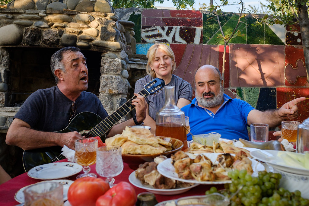 Rtveli (Wine celebration) at the Parjiani's (Georgia)